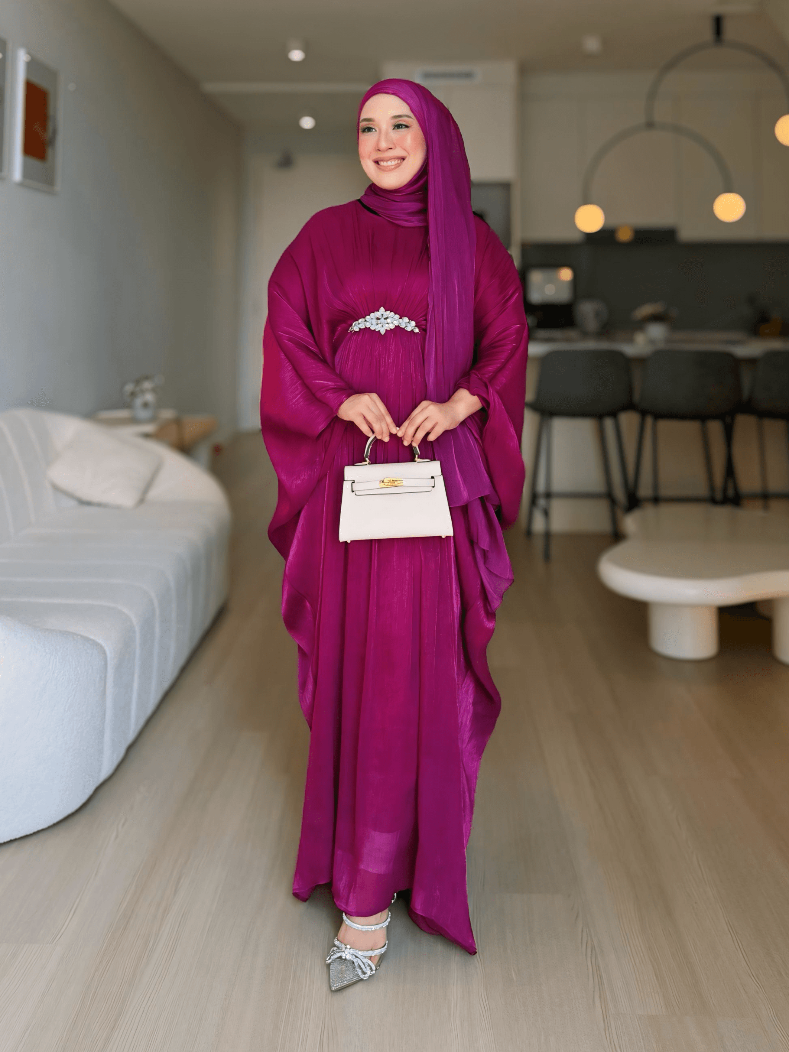 Kaftan Ammelia - Velvet Magenta